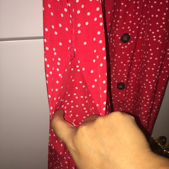 🍓Red and White Polka Dot Dress🍓 - Picture 3 of 4